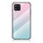 Silicone Frame Mirror Rainbow Gradient Case Cover LS1 for Samsung Galaxy M42 5G