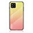 Silicone Frame Mirror Rainbow Gradient Case Cover LS1 for Samsung Galaxy M42 5G Yellow