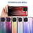 Silicone Frame Mirror Rainbow Gradient Case Cover LS1 for Samsung Galaxy M53 5G