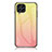 Silicone Frame Mirror Rainbow Gradient Case Cover LS1 for Samsung Galaxy M53 5G Yellow