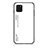 Silicone Frame Mirror Rainbow Gradient Case Cover LS1 for Samsung Galaxy M60s White
