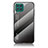 Silicone Frame Mirror Rainbow Gradient Case Cover LS1 for Samsung Galaxy M62 4G Dark Gray
