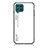 Silicone Frame Mirror Rainbow Gradient Case Cover LS1 for Samsung Galaxy M62 4G White