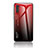 Silicone Frame Mirror Rainbow Gradient Case Cover LS1 for Samsung Galaxy Note 10 5G Red