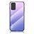 Silicone Frame Mirror Rainbow Gradient Case Cover LS1 for Samsung Galaxy Note 20 5G Clove Purple