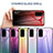 Silicone Frame Mirror Rainbow Gradient Case Cover LS1 for Samsung Galaxy S20