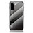 Silicone Frame Mirror Rainbow Gradient Case Cover LS1 for Samsung Galaxy S20 5G Dark Gray