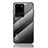 Silicone Frame Mirror Rainbow Gradient Case Cover LS1 for Samsung Galaxy S20 Ultra Dark Gray