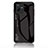 Silicone Frame Mirror Rainbow Gradient Case Cover LS1 for Vivo iQOO Z6x Black