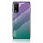 Silicone Frame Mirror Rainbow Gradient Case Cover LS1 for Vivo Y20s