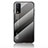 Silicone Frame Mirror Rainbow Gradient Case Cover LS1 for Vivo Y30 Dark Gray