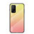 Silicone Frame Mirror Rainbow Gradient Case Cover LS1 for Xiaomi Mi 10T 5G Yellow