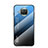 Silicone Frame Mirror Rainbow Gradient Case Cover LS1 for Xiaomi Mi 10T Lite 5G Blue