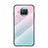 Silicone Frame Mirror Rainbow Gradient Case Cover LS1 for Xiaomi Mi 10T Lite 5G Cyan
