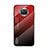 Silicone Frame Mirror Rainbow Gradient Case Cover LS1 for Xiaomi Mi 10T Lite 5G Red
