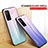 Silicone Frame Mirror Rainbow Gradient Case Cover LS1 for Xiaomi Mi 10T Pro 5G