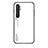 Silicone Frame Mirror Rainbow Gradient Case Cover LS1 for Xiaomi Mi Note 10 Lite White