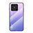 Silicone Frame Mirror Rainbow Gradient Case Cover LS1 for Xiaomi Redmi 10C 4G Clove Purple