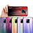 Silicone Frame Mirror Rainbow Gradient Case Cover LS1 for Xiaomi Redmi 10X Pro 5G
