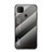 Silicone Frame Mirror Rainbow Gradient Case Cover LS1 for Xiaomi Redmi 9 India Dark Gray