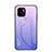Silicone Frame Mirror Rainbow Gradient Case Cover LS1 for Xiaomi Redmi A1 Plus Clove Purple