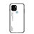 Silicone Frame Mirror Rainbow Gradient Case Cover LS1 for Xiaomi Redmi A1 Plus White