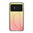 Silicone Frame Mirror Rainbow Gradient Case Cover LS1 for Xiaomi Redmi Note 11R 5G Yellow