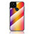 Silicone Frame Mirror Rainbow Gradient Case Cover LS2 for Google Pixel 4a 5G Orange