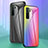 Silicone Frame Mirror Rainbow Gradient Case Cover LS2 for Huawei P40 Lite 5G