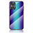 Silicone Frame Mirror Rainbow Gradient Case Cover LS2 for OnePlus Nord N20 5G Blue