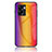 Silicone Frame Mirror Rainbow Gradient Case Cover LS2 for OnePlus Nord N300 5G Orange