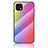 Silicone Frame Mirror Rainbow Gradient Case Cover LS2 for Oppo A16e