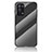 Silicone Frame Mirror Rainbow Gradient Case Cover LS2 for Oppo A95 4G Black