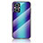 Silicone Frame Mirror Rainbow Gradient Case Cover LS2 for Oppo F21s Pro 5G