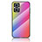 Silicone Frame Mirror Rainbow Gradient Case Cover LS2 for Oppo F21s Pro 5G Pink