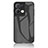 Silicone Frame Mirror Rainbow Gradient Case Cover LS2 for Oppo Reno8 Pro 5G Black