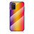 Silicone Frame Mirror Rainbow Gradient Case Cover LS2 for Samsung Galaxy A03s