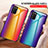 Silicone Frame Mirror Rainbow Gradient Case Cover LS2 for Samsung Galaxy A03s