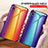 Silicone Frame Mirror Rainbow Gradient Case Cover LS2 for Samsung Galaxy A10
