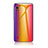 Silicone Frame Mirror Rainbow Gradient Case Cover LS2 for Samsung Galaxy A10 Orange