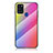 Silicone Frame Mirror Rainbow Gradient Case Cover LS2 for Samsung Galaxy A21s