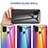 Silicone Frame Mirror Rainbow Gradient Case Cover LS2 for Samsung Galaxy A21s