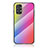 Silicone Frame Mirror Rainbow Gradient Case Cover LS2 for Samsung Galaxy A23 5G