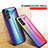 Silicone Frame Mirror Rainbow Gradient Case Cover LS2 for Samsung Galaxy A23 5G