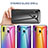 Silicone Frame Mirror Rainbow Gradient Case Cover LS2 for Samsung Galaxy A30