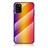 Silicone Frame Mirror Rainbow Gradient Case Cover LS2 for Samsung Galaxy A31