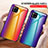Silicone Frame Mirror Rainbow Gradient Case Cover LS2 for Samsung Galaxy A42 5G