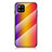 Silicone Frame Mirror Rainbow Gradient Case Cover LS2 for Samsung Galaxy A42 5G Orange