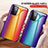 Silicone Frame Mirror Rainbow Gradient Case Cover LS2 for Samsung Galaxy A72 5G