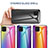 Silicone Frame Mirror Rainbow Gradient Case Cover LS2 for Samsung Galaxy A81